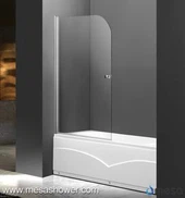 새로운 간단한 디자인 피벗 투명 유리 Frameless 욕조 목욕 욕조 화면