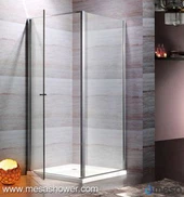 스퀘어 코너 피벗 핫 세일 투명 유리 샤워 문