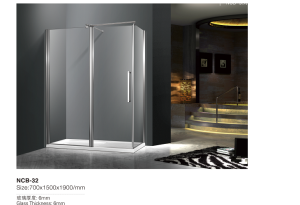 사각형 샤워 문