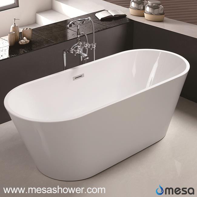 아크릴 프리 스탠딩 타원형 딥 침투 욕조