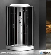 알루미늄 프레임이있는 새로운 샤워 유닛 코너 스팀 룸