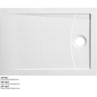 단단한 표면이있는 샤워 트레이