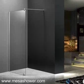 하나의 강화 유리 스크린이있는 핫 워크 인 샤워 문