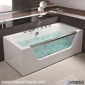 디자인 단순한 스타일 저렴한 가격은 월풀 코너 아크릴 유리 욕실 욕조 판매를 위해 분사